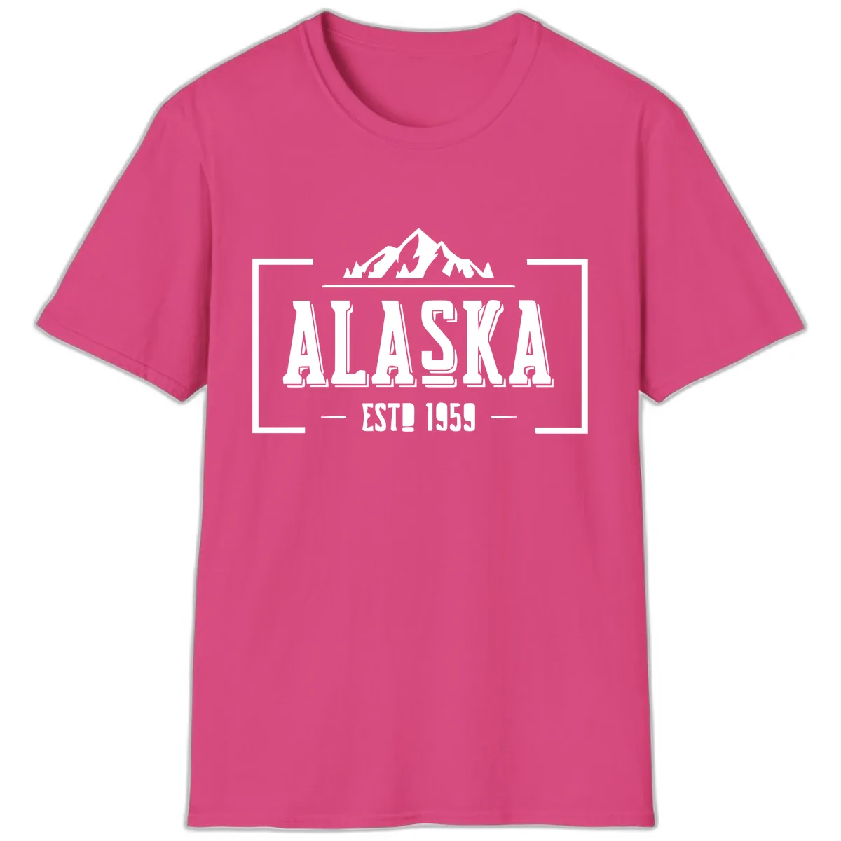 Alaska Cruise Design Awaiting Image T-Shirt in Heliconia