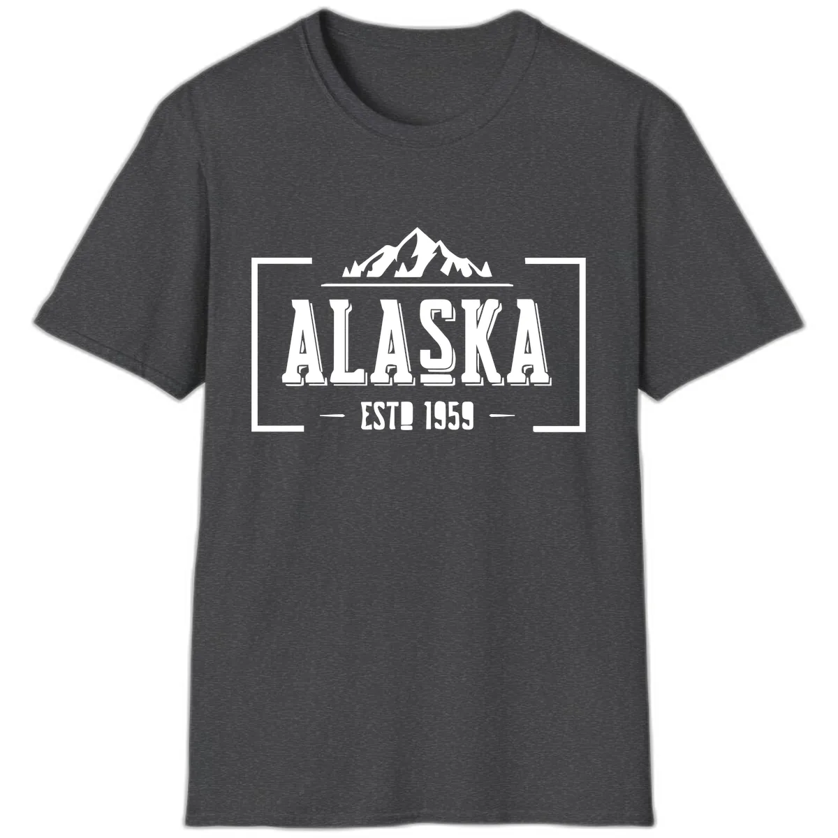 Alaska Cruise Design Awaiting Image T-Shirt in Dark Heather