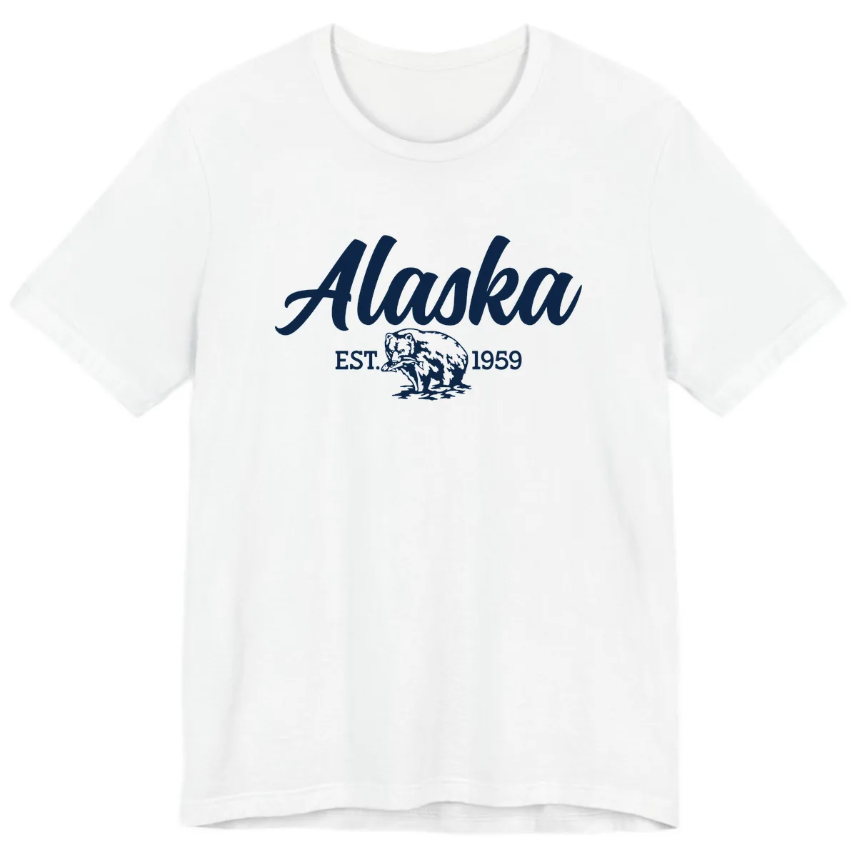 Alaskan Bear Established 1959 Premium T-Shirt in White