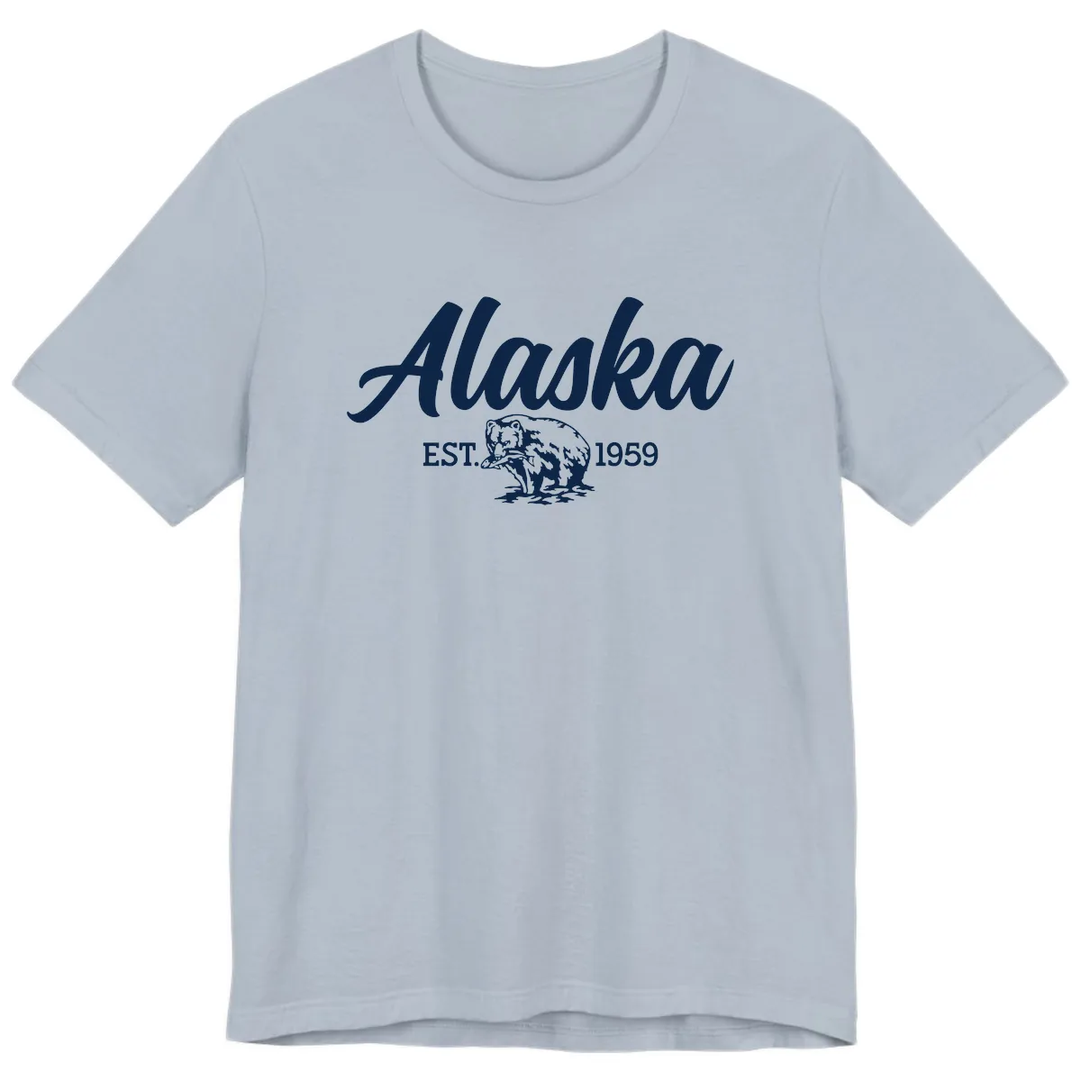 Alaskan Bear Established 1959 Premium T-Shirt in Light Blue