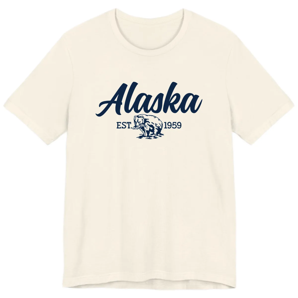Alaskan Bear Established 1959 Premium T-Shirt in Natural