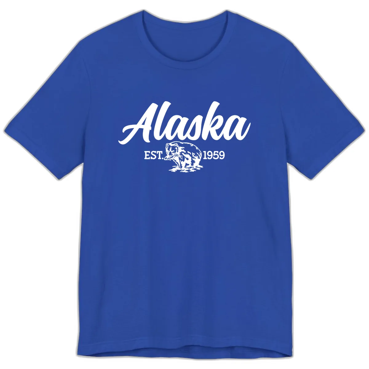 Alaskan Bear Established 1959 Premium T-Shirt in True Royal