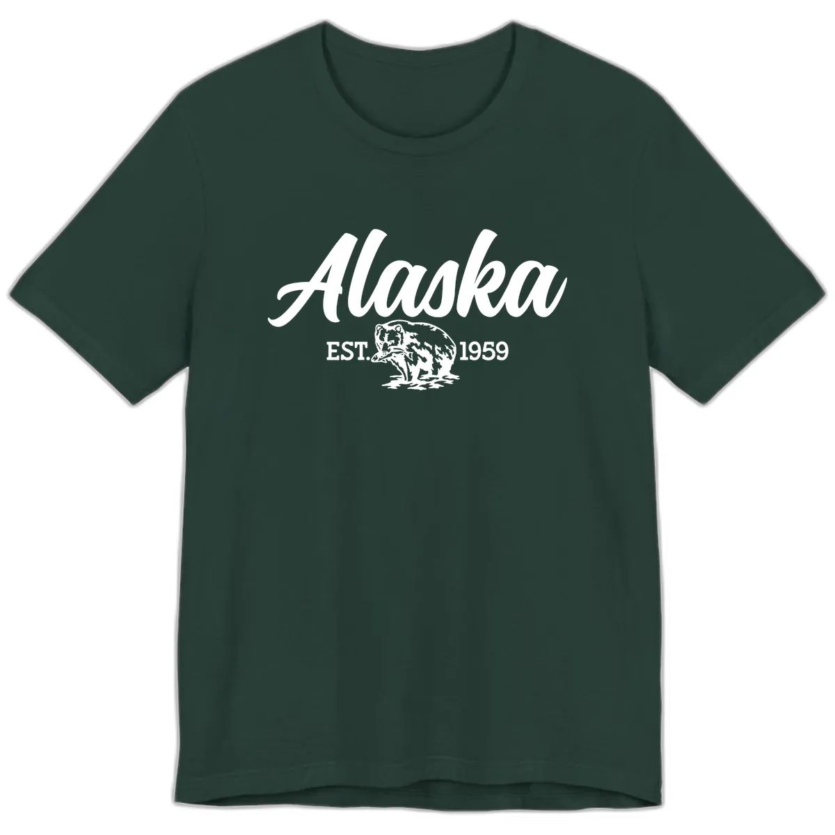 Alaskan Bear Established 1959 Premium T-Shirt in Forest