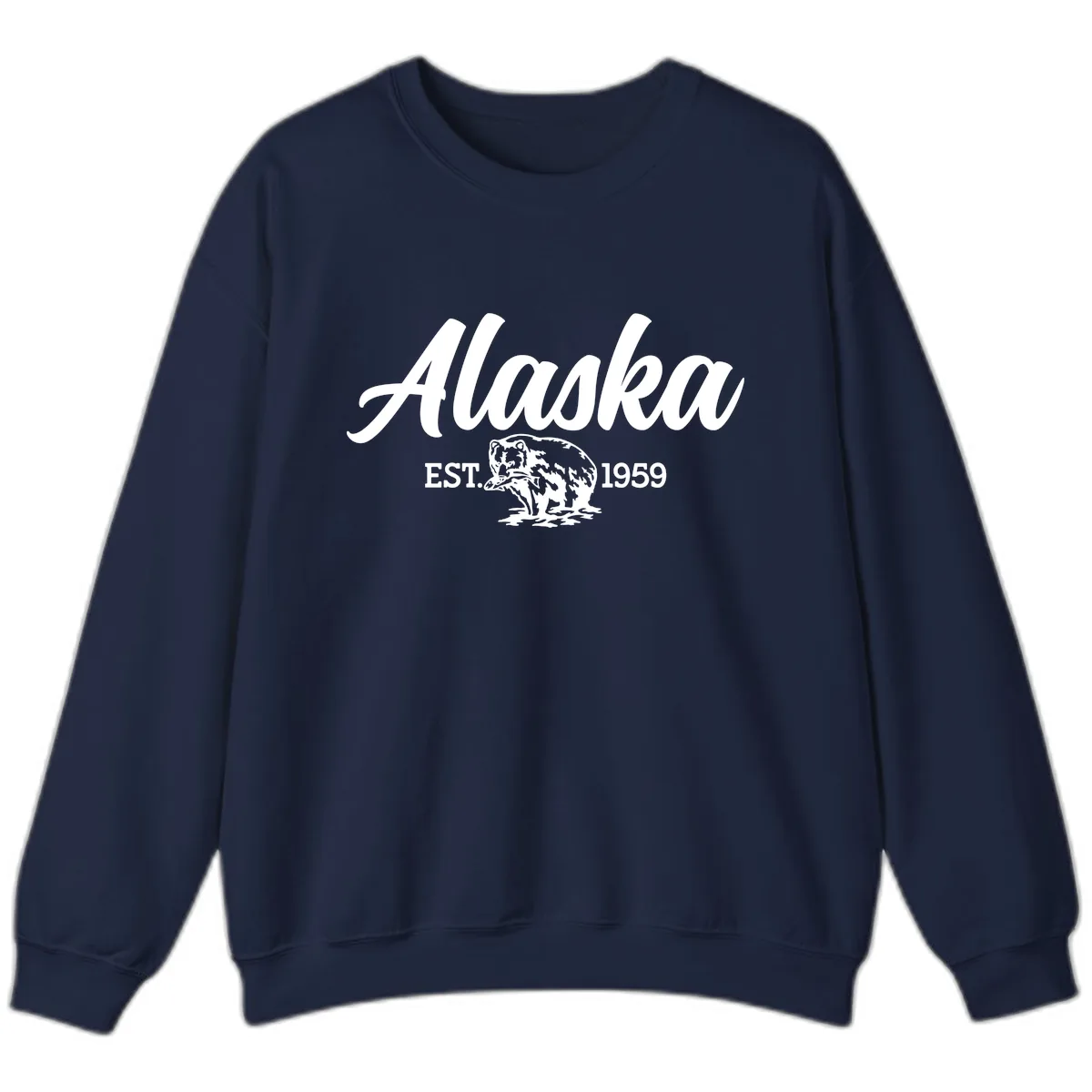 Alaskan Bear Established 1959 Sweatshirt in Navy