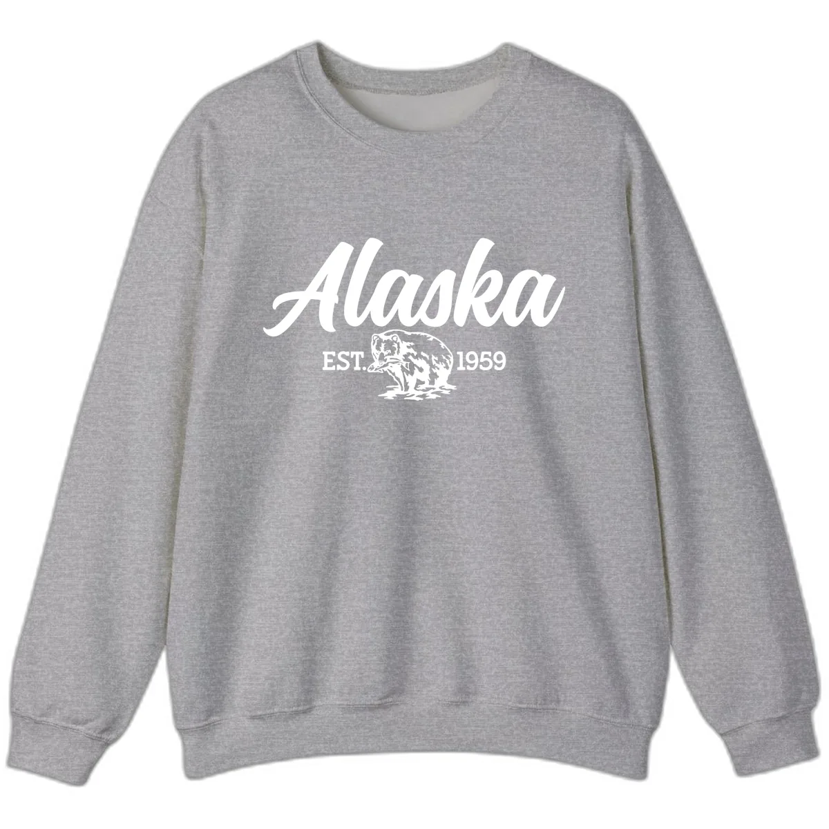 Alaskan Bear Established 1959 Sweatshirt in Sport Grey