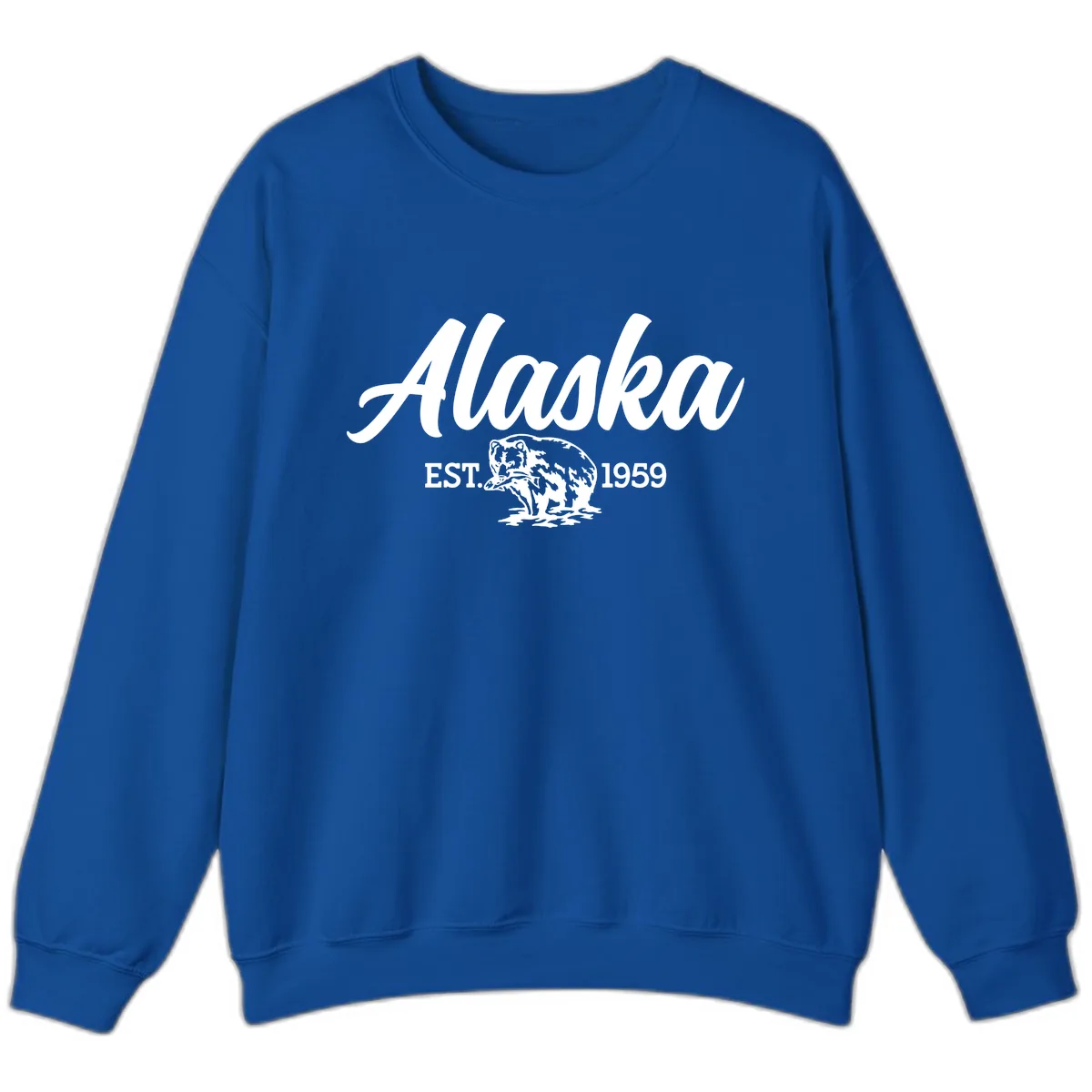 Alaskan Bear Established 1959 Sweatshirt in Royal
