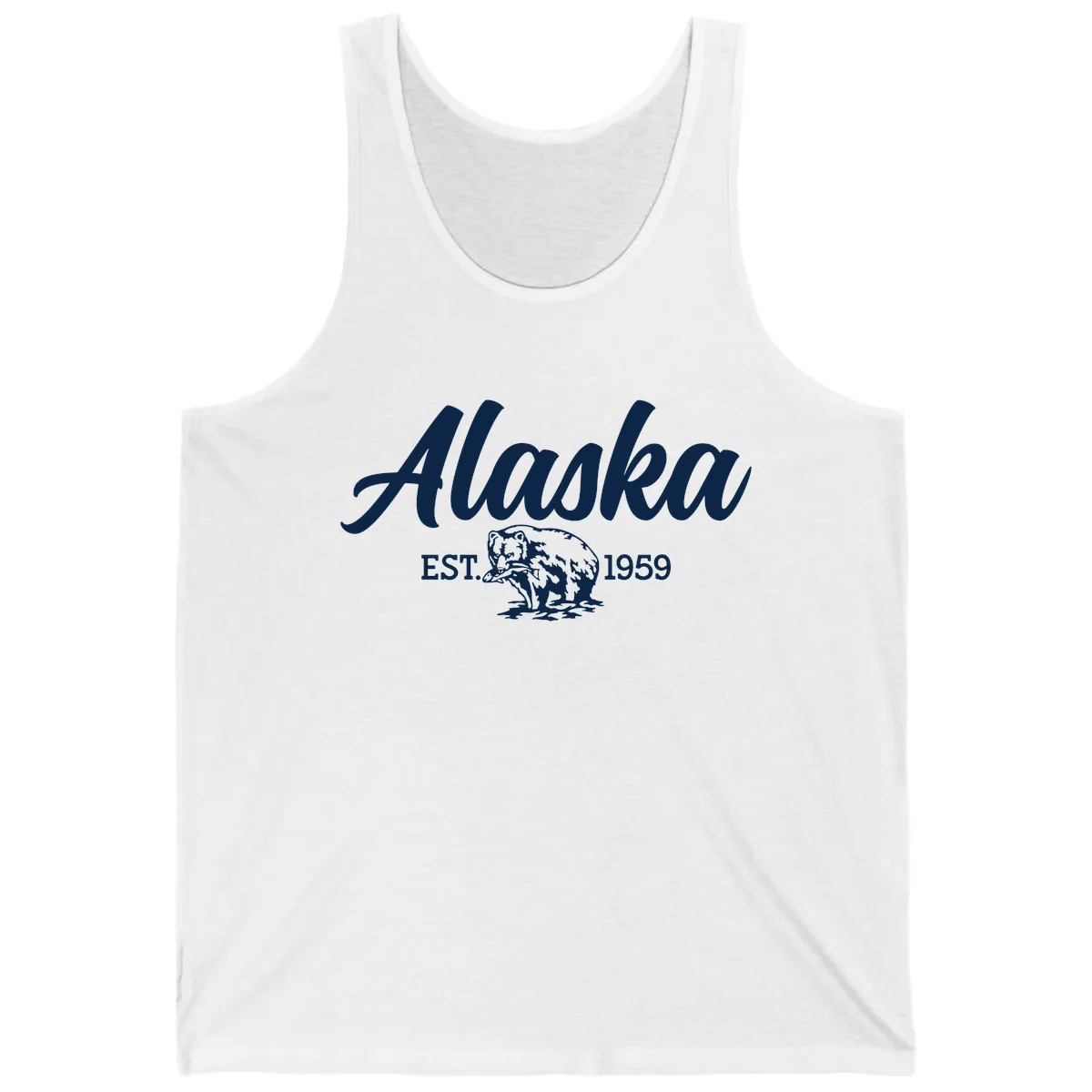 Alaskan Bear Established 1959 Tank in White