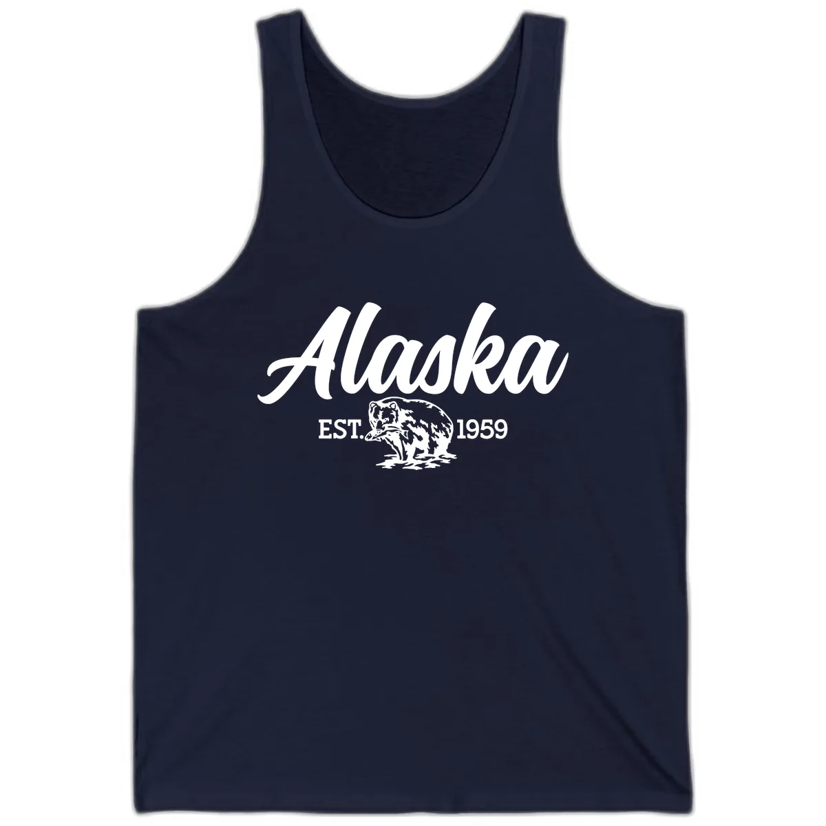 Alaskan Bear Established 1959 Tank in Navy