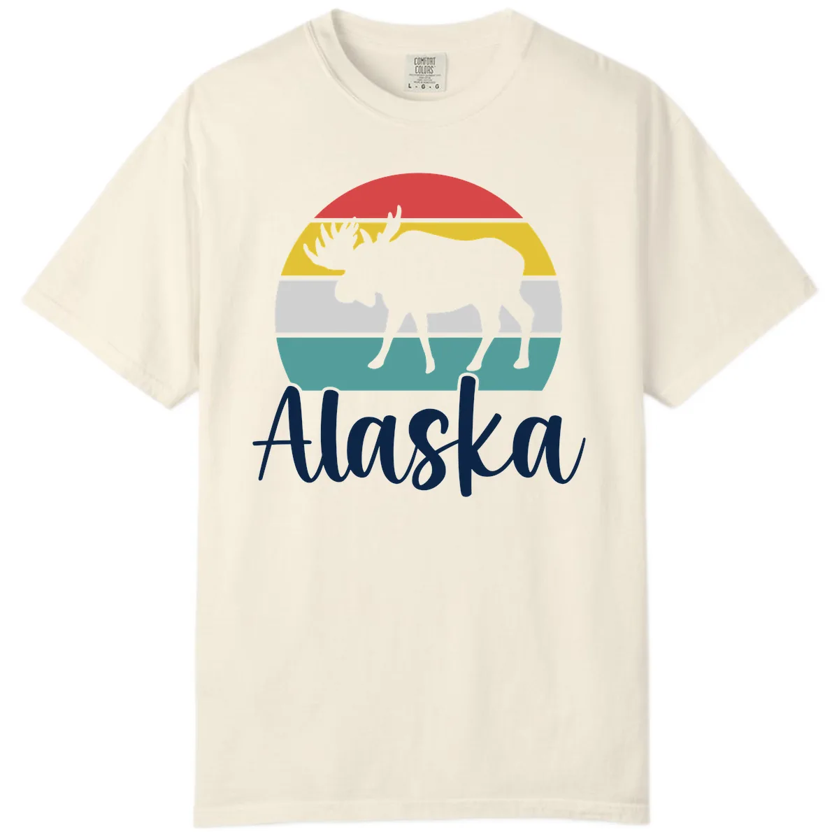 Moose Mountain Stripes Alaska Comfort Color in Ivory