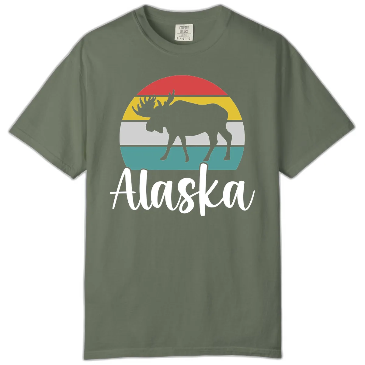 Moose Mountain Stripes Alaska Comfort Color in Moss