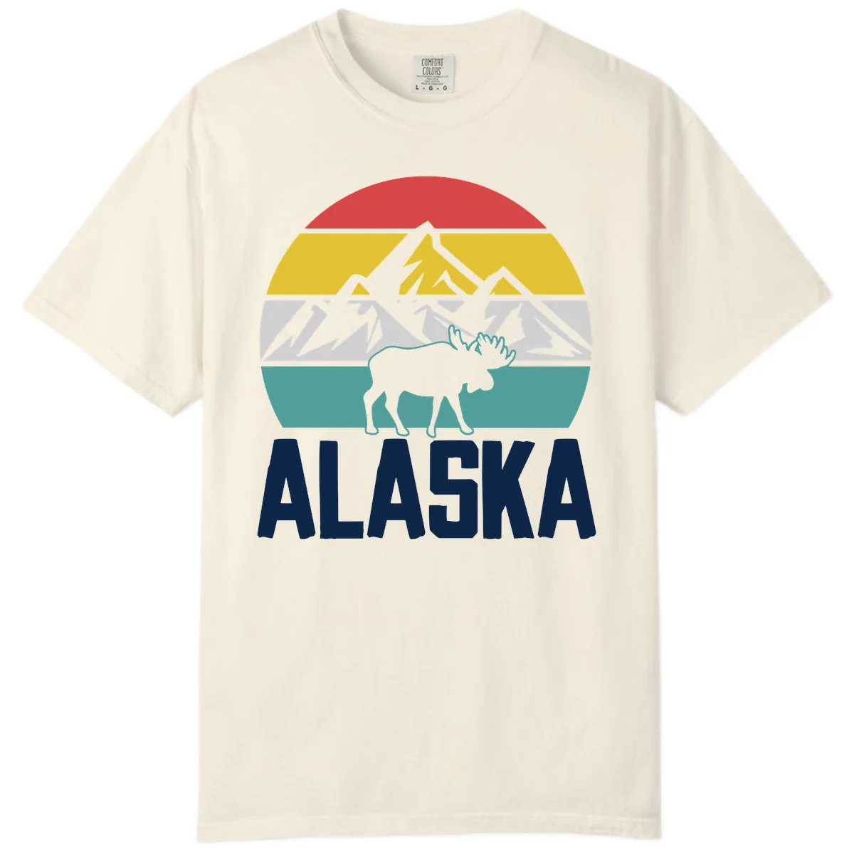 Moose Mountain Wilderness Alaska Comfort Color in Ivory