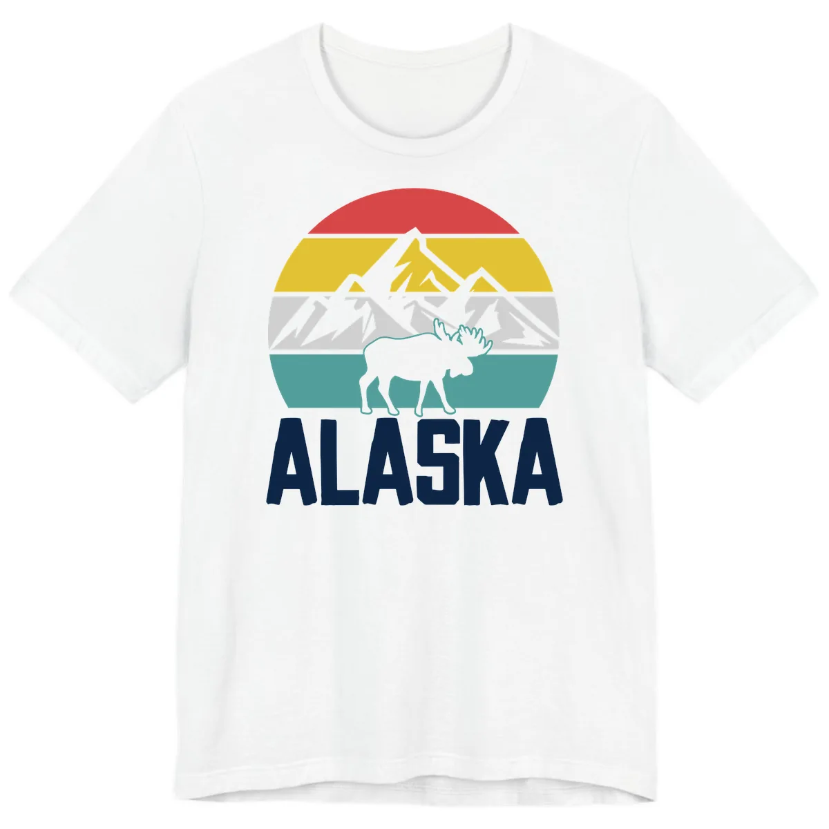 Moose Mountain Wilderness Alaska Premium T-Shirt in White
