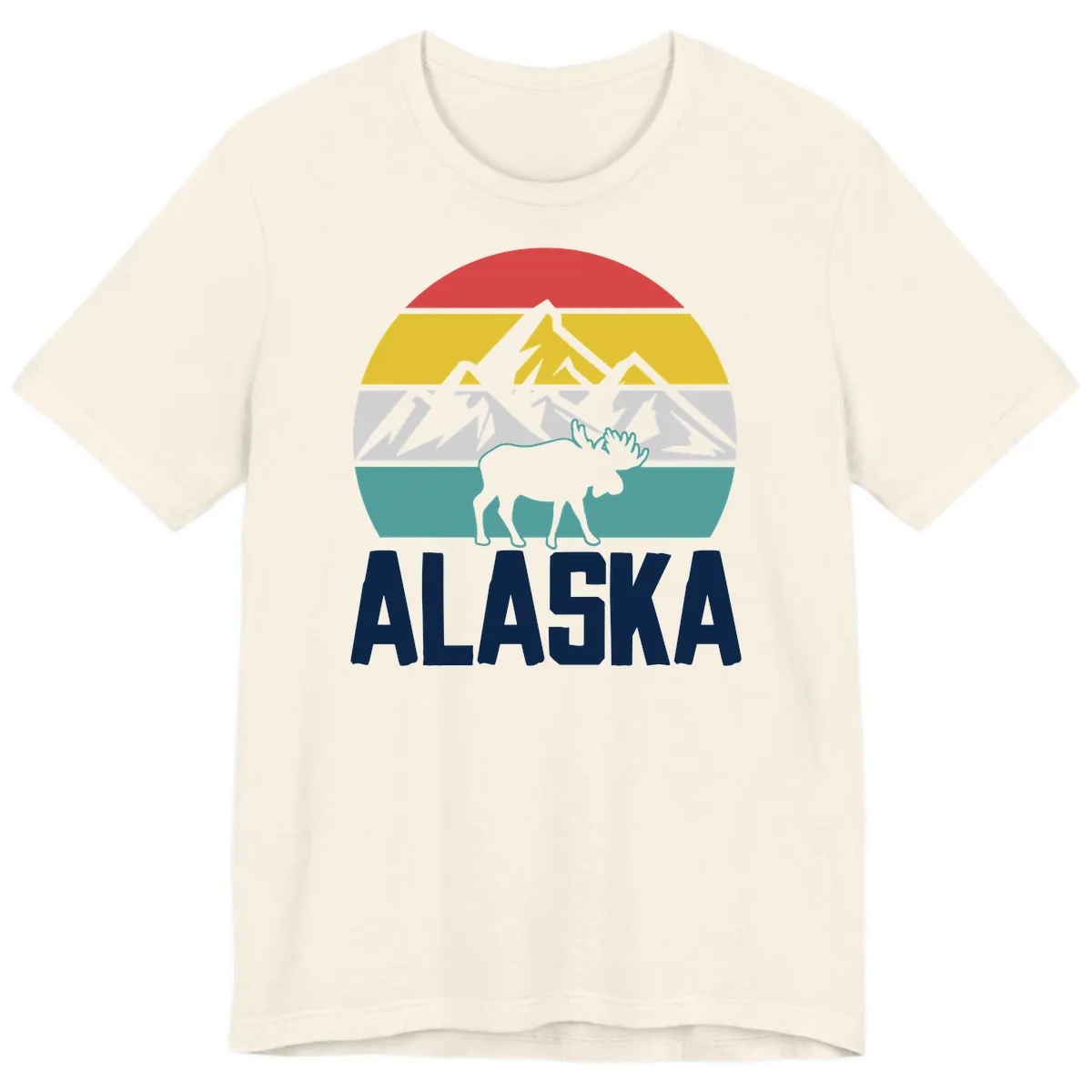 Moose Mountain Wilderness Alaska Premium T-Shirt in Natural