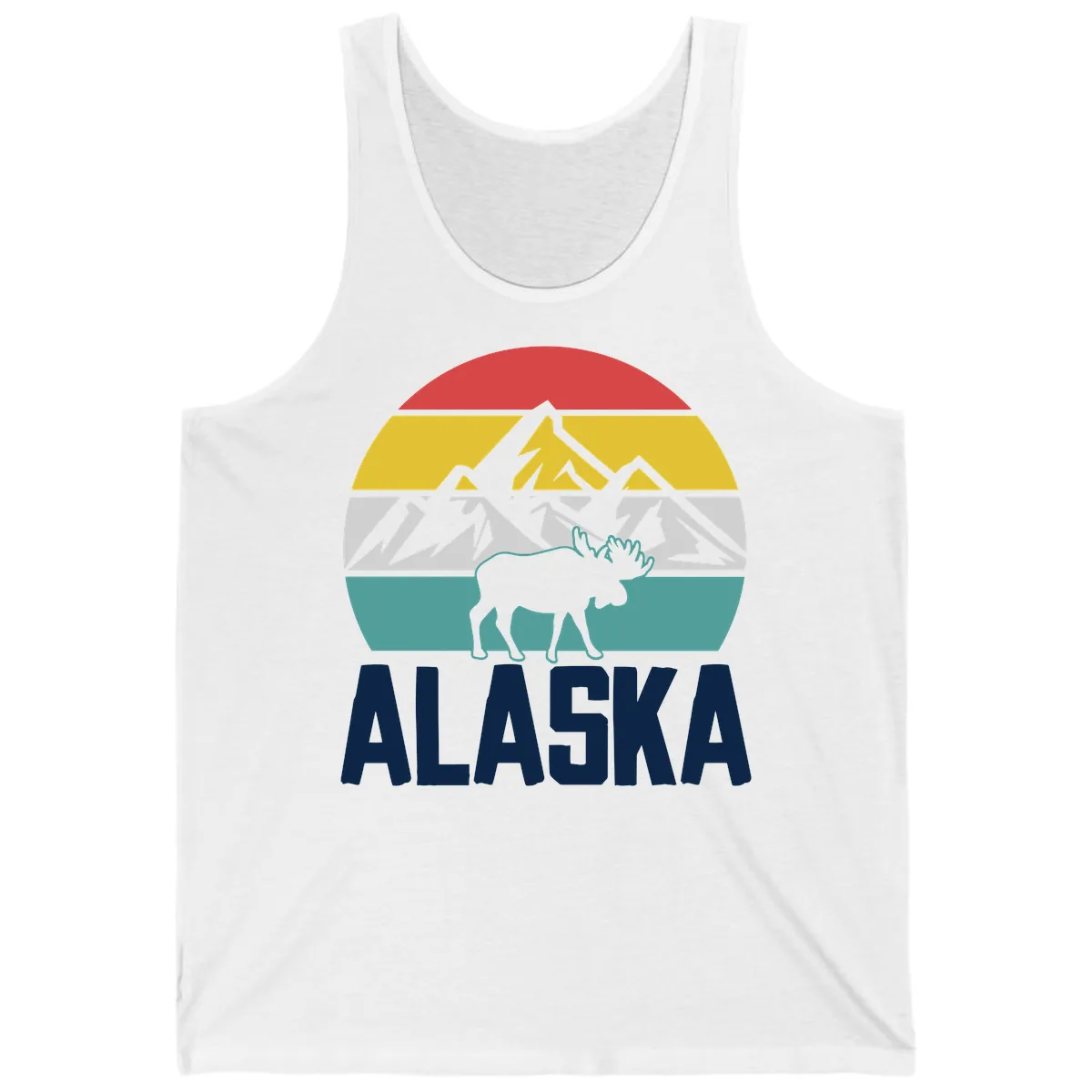 Moose Mountain Wilderness Alaska Tank in White