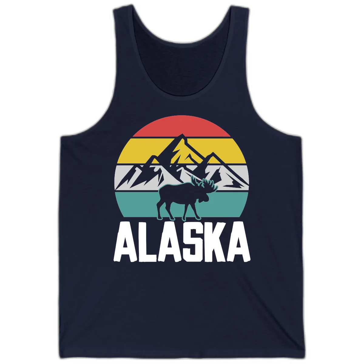 Moose Mountain Wilderness Alaska Tank in Navy