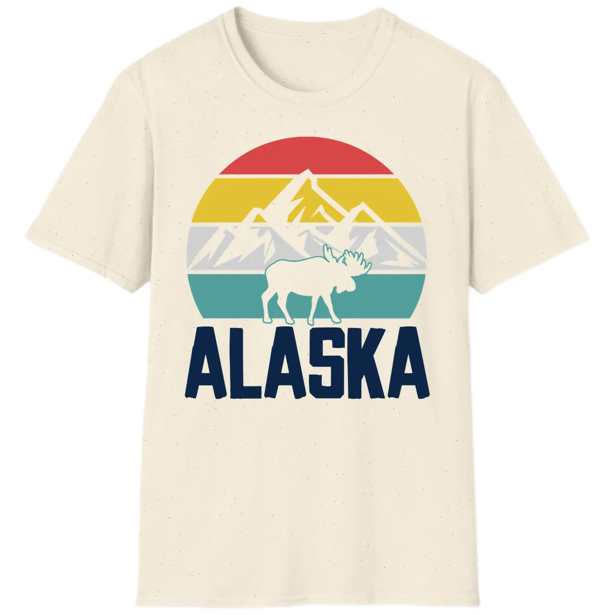 Moose Mountain Wilderness Alaska T-Shirt in Natural
