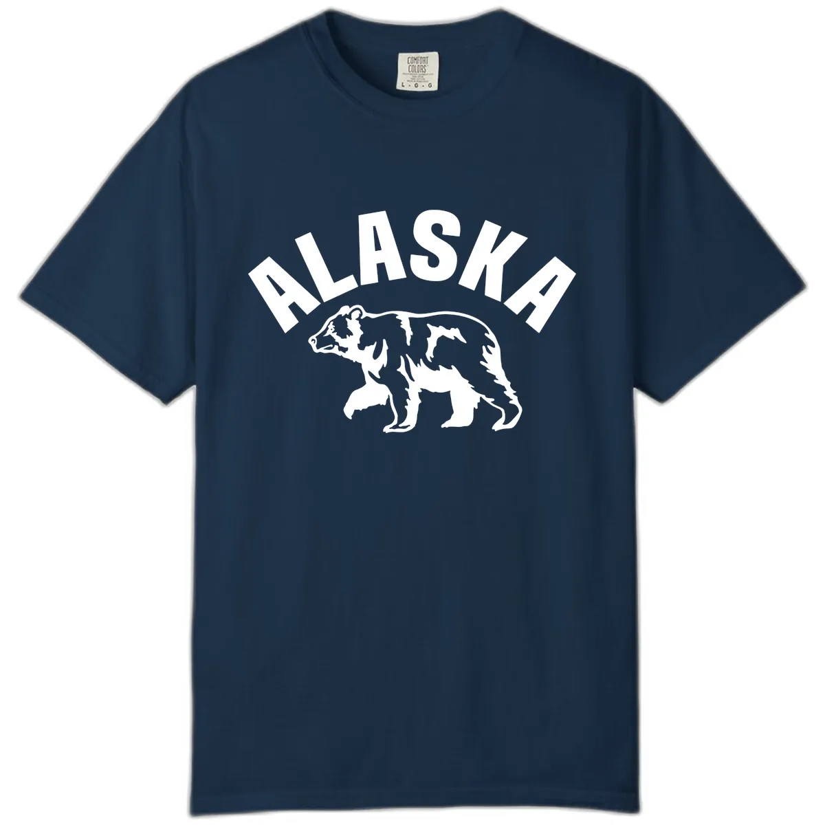 Alaska Bear Wildlife Cruise Design Comfort Color in True Navy