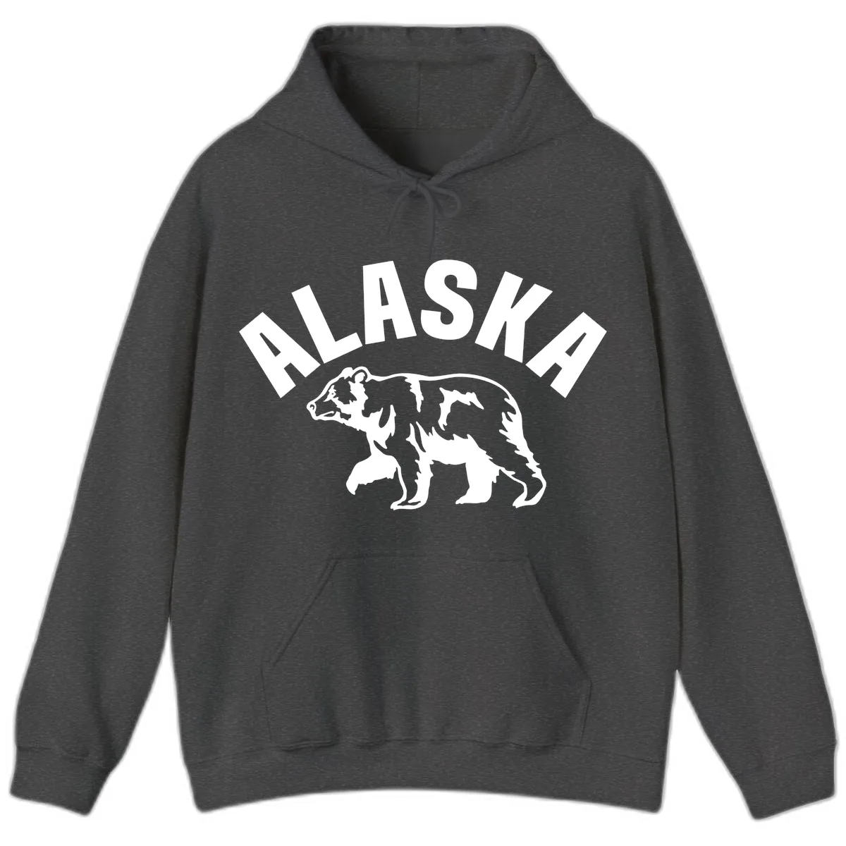 Alaska Bear Wildlife Cruise Design Hoodie in Dark Heather