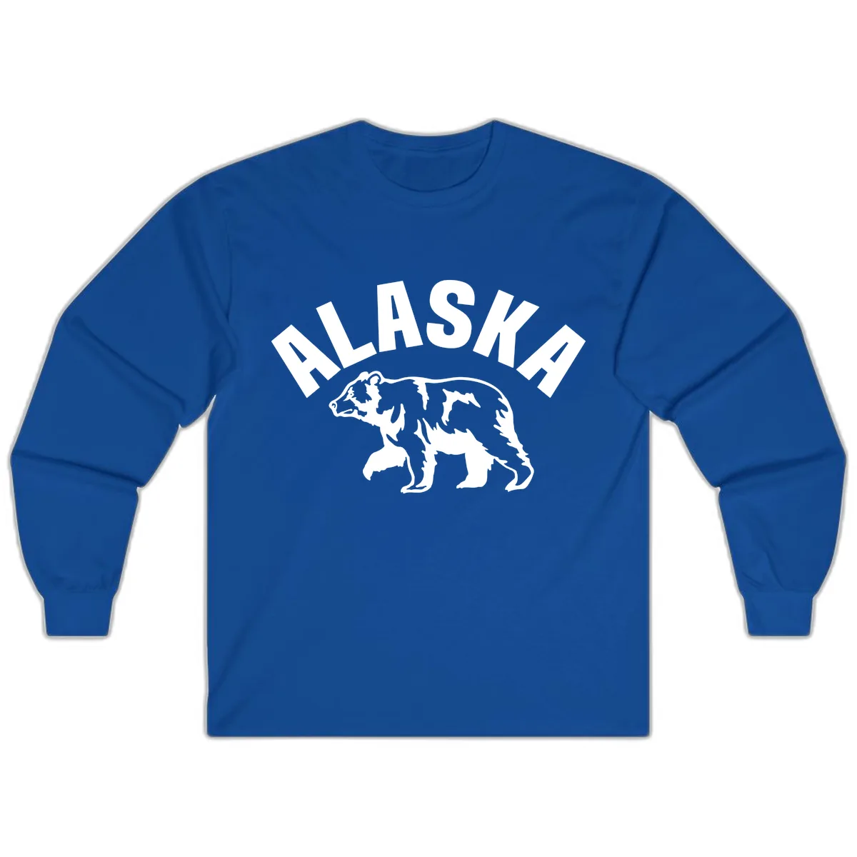 Alaska Bear Wildlife Cruise Design Long Sleeve in Royal
