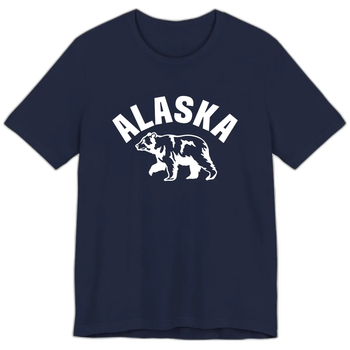 Alaska Bear Wildlife Cruise Design Premium T-Shirt in Navy