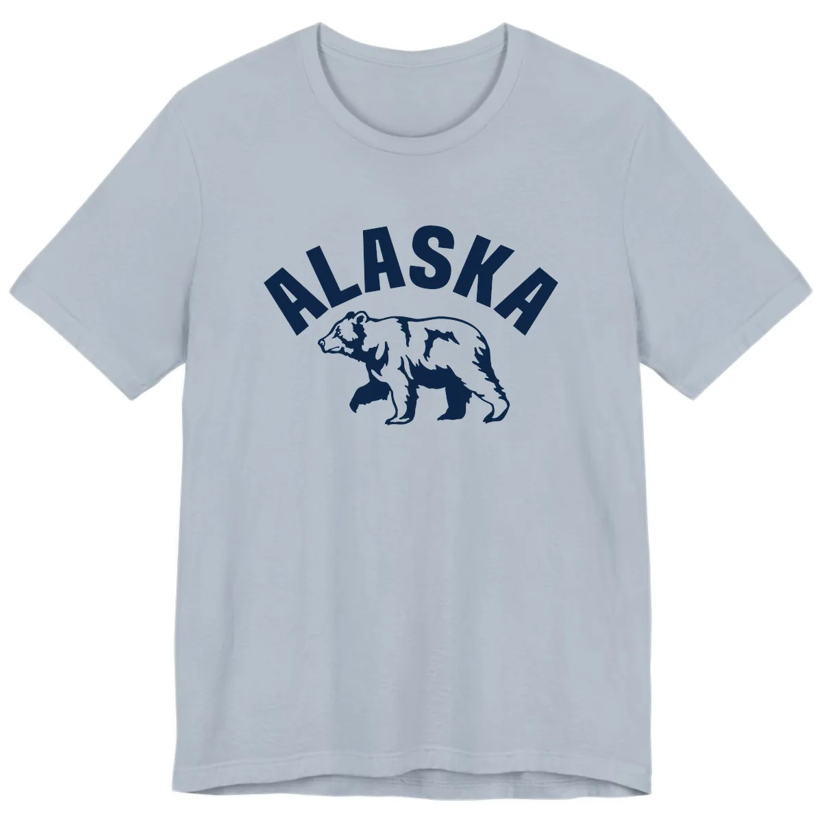 Alaska Bear Wildlife Cruise Design Premium T-Shirt in Light Blue