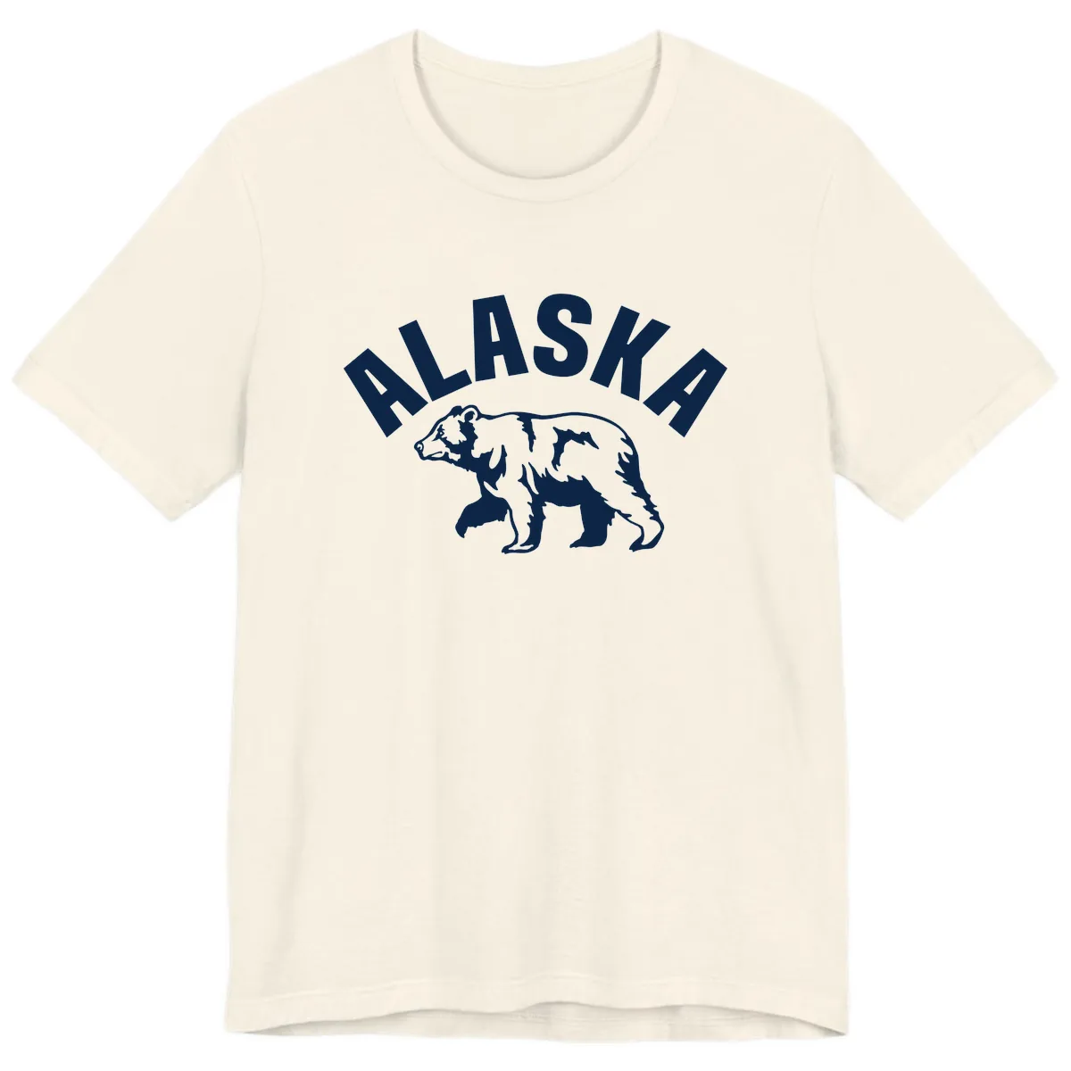 Alaska Bear Wildlife Cruise Design Premium T-Shirt in Natural