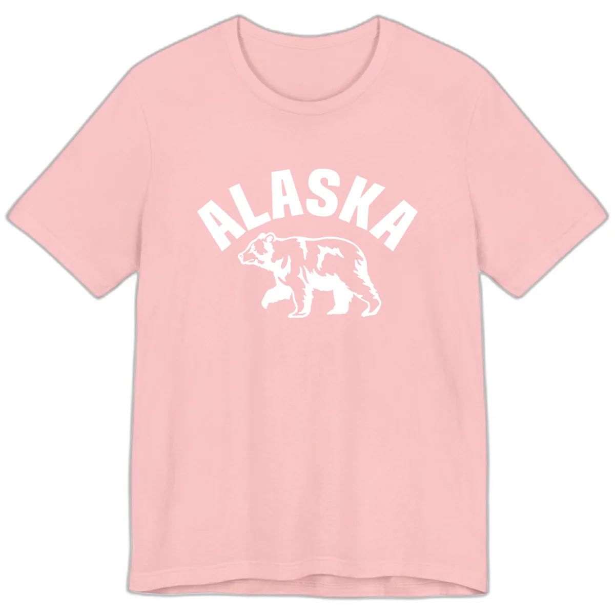 Alaska Bear Wildlife Cruise Design Premium T-Shirt in Pink