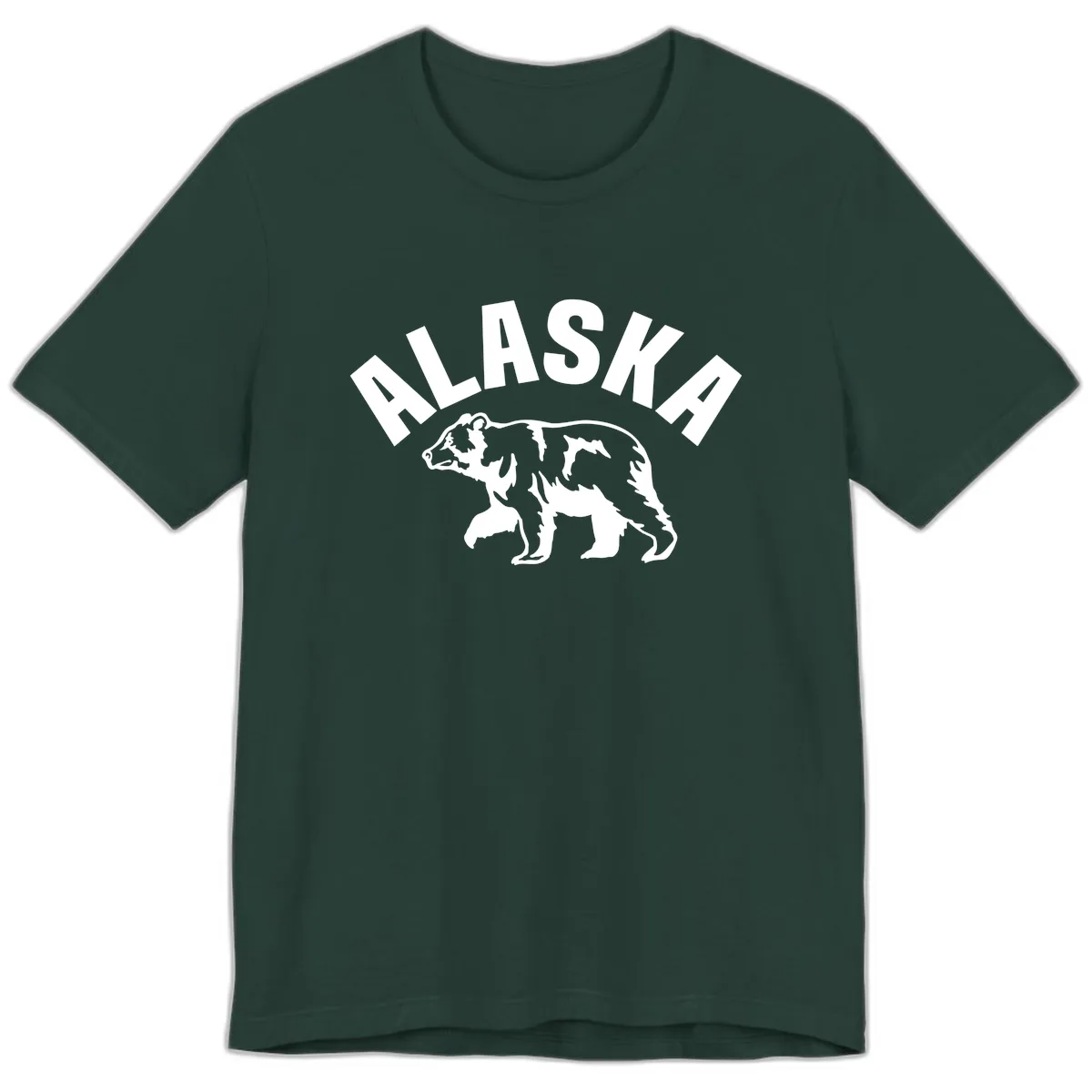 Alaska Bear Wildlife Cruise Design Premium T-Shirt in Forest