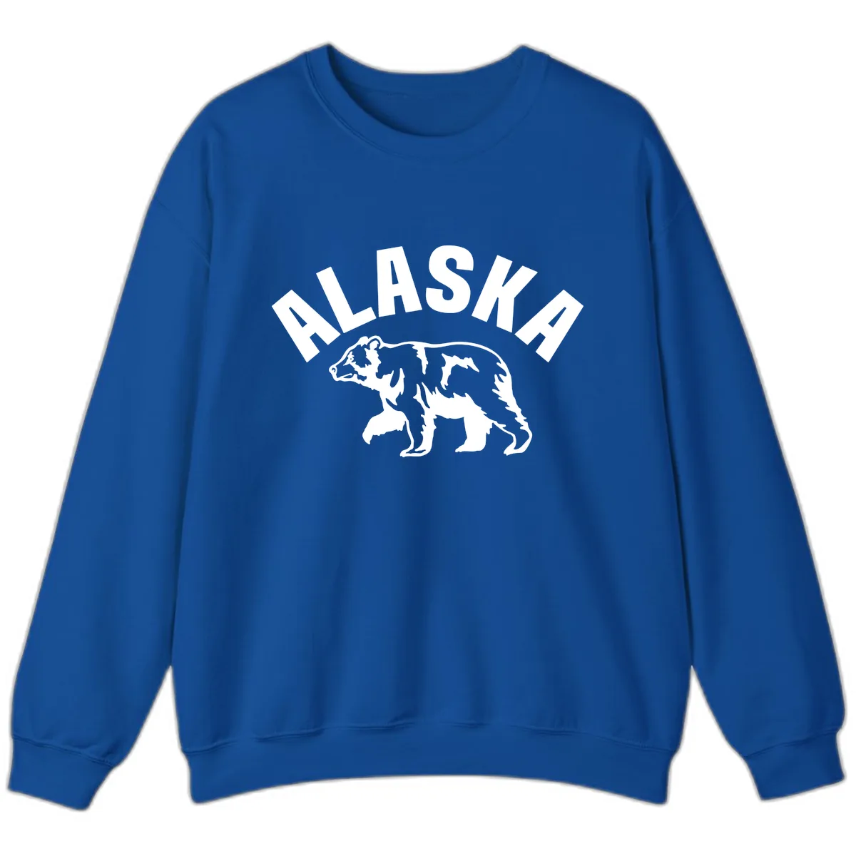 Alaska Bear Wildlife Cruise Design Sweatshirt in Royal