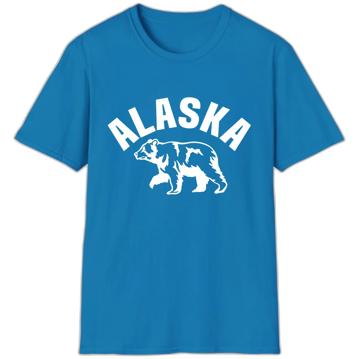 Alaska Bear Wildlife Cruise Design T-Shirt in Sapphire