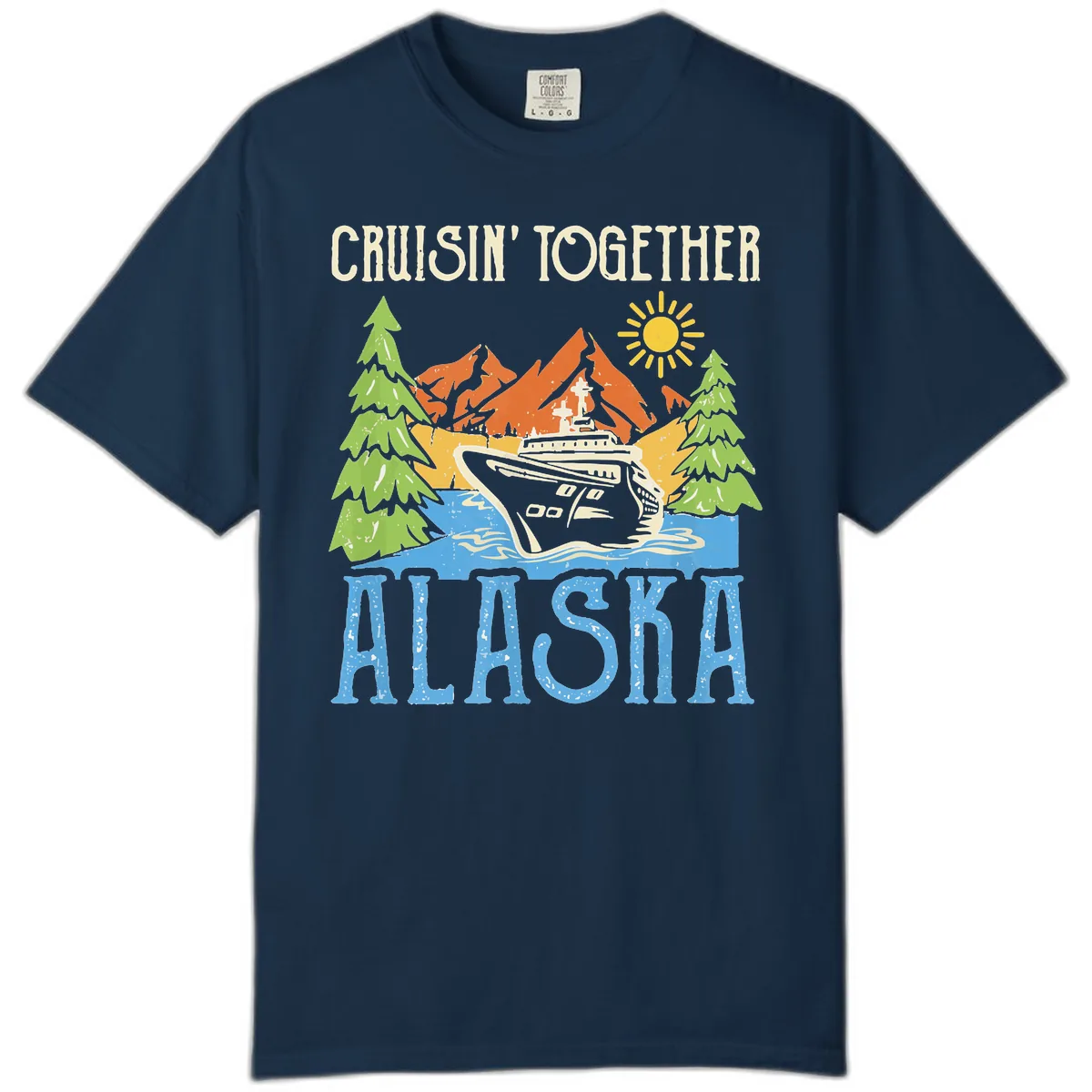 Cruisin' Together Alaska Comfort Color in True Navy