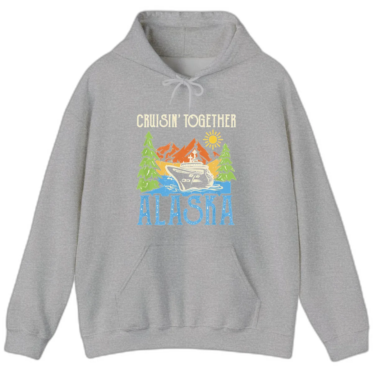 Cruisin' Together Alaska Hoodie in Sport Grey