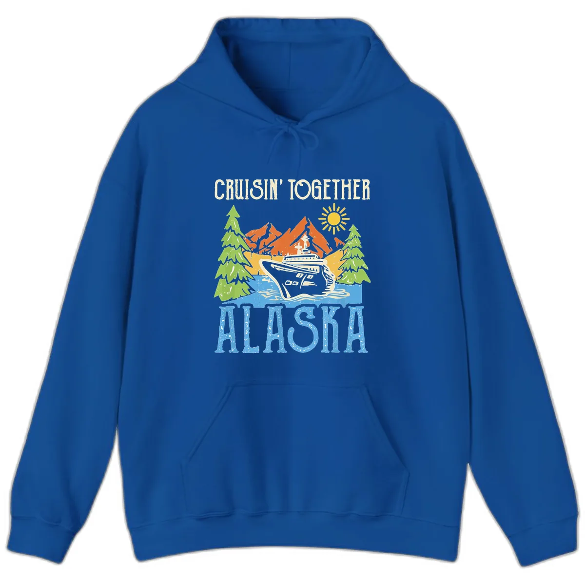 Cruisin' Together Alaska Hoodie in Royal