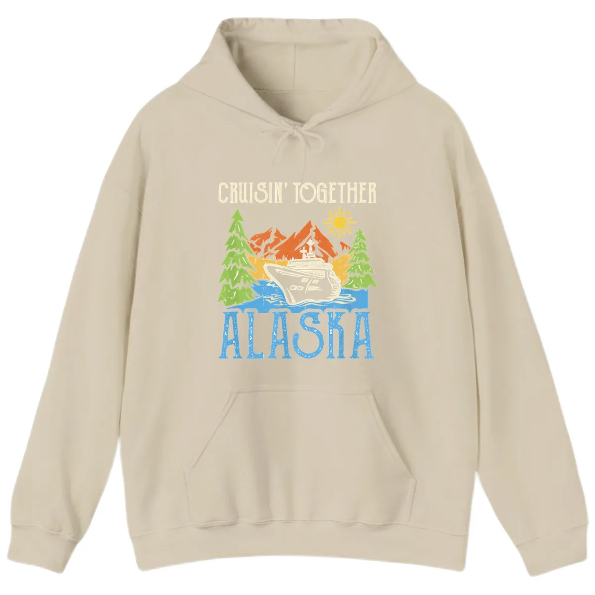 Cruisin' Together Alaska Hoodie in Sand