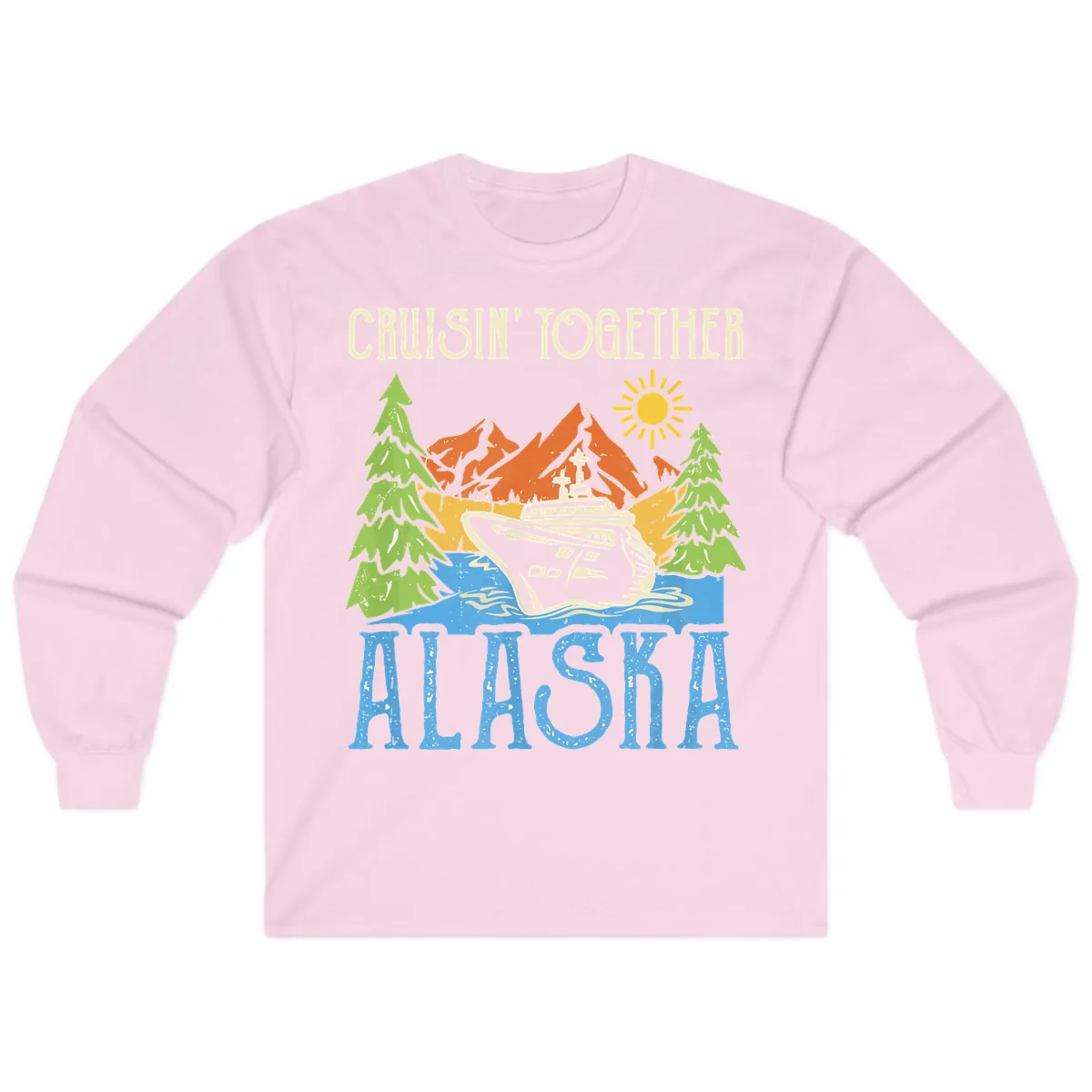 Cruisin' Together Alaska Long Sleeve in Light Pink