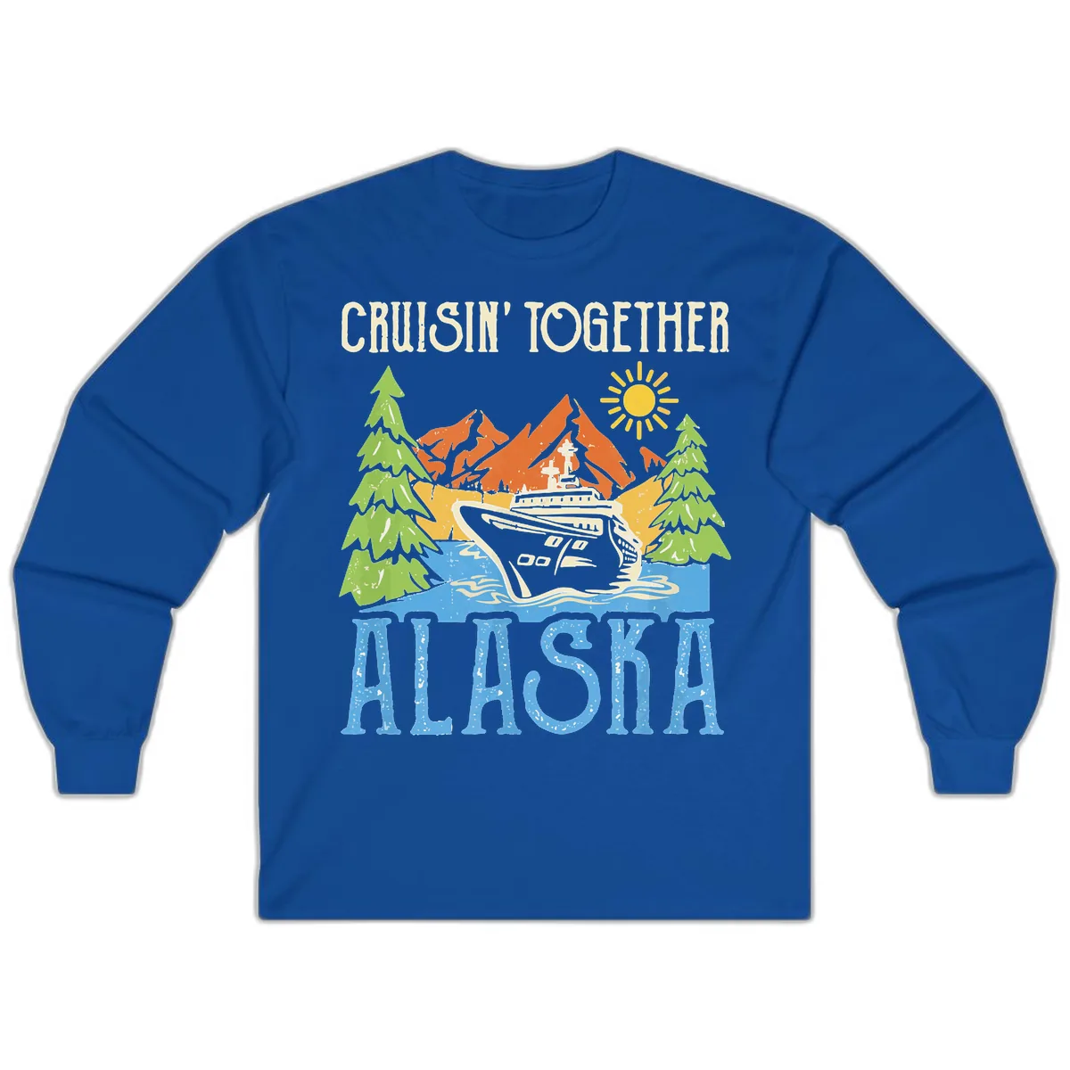Cruisin' Together Alaska Long Sleeve in Royal