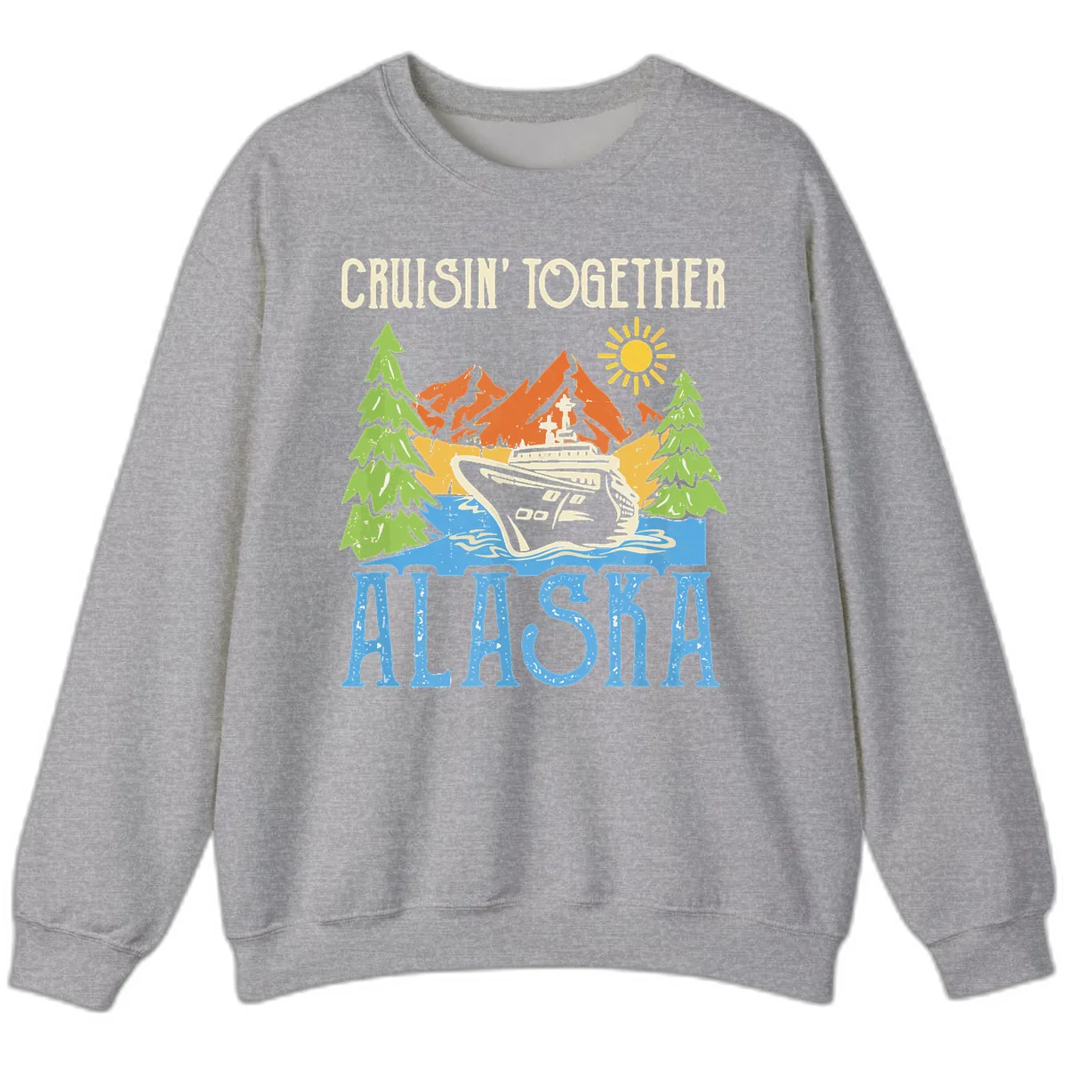 Cruisin' Together Alaska Sweatshirt in Sport Grey