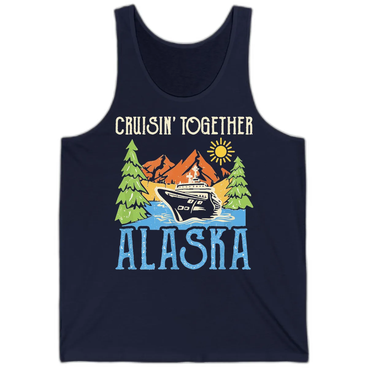 Cruisin' Together Alaska Tank in Navy