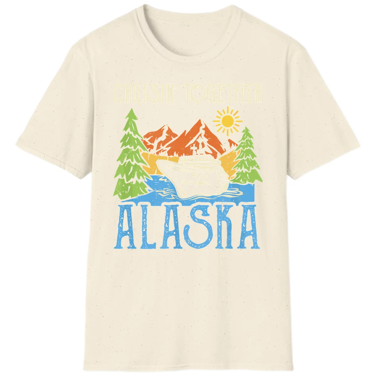 Cruisin' Together Alaska T-Shirt in Natural