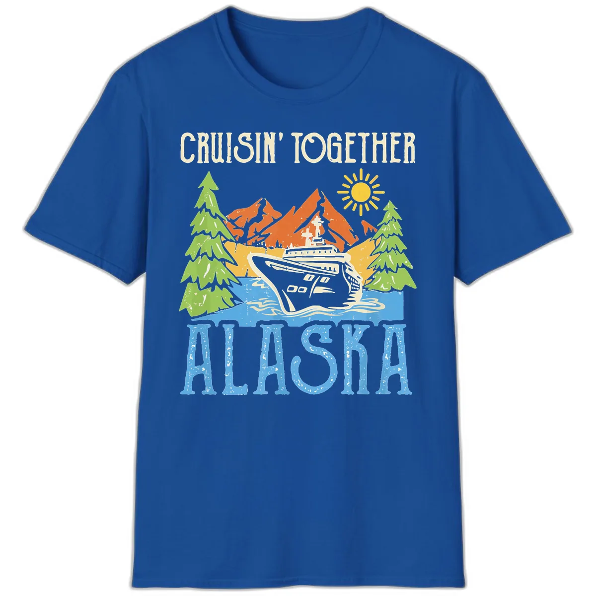 Cruisin' Together Alaska T-Shirt in Royal