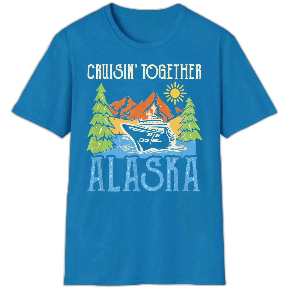 Cruisin' Together Alaska T-Shirt in Sapphire