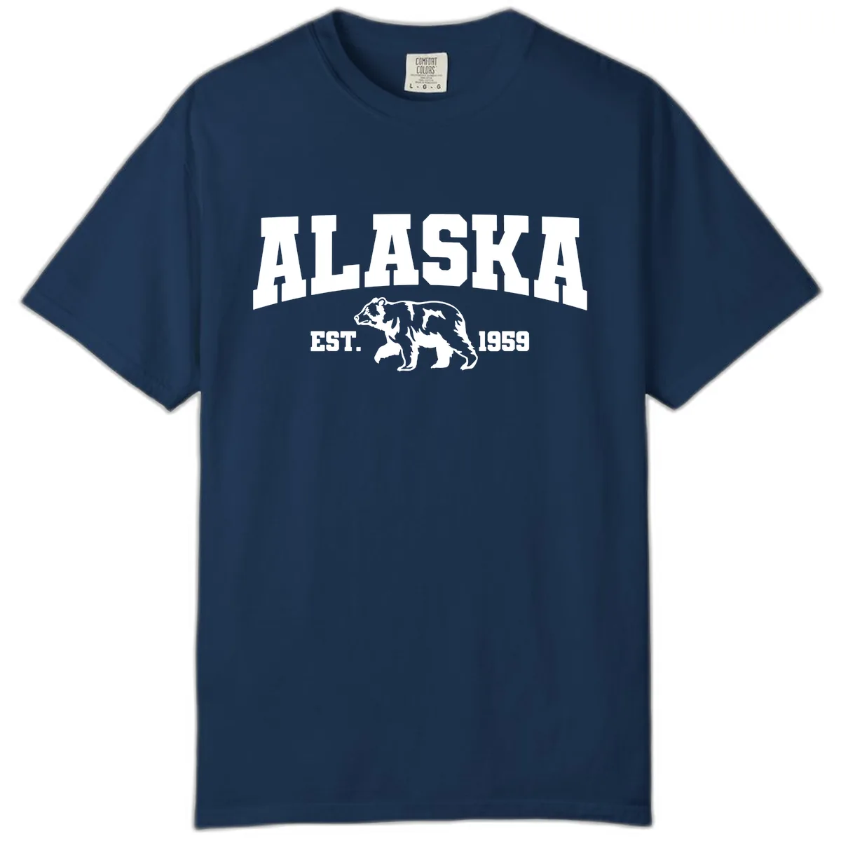 Alaska Bear Est. 1959 Comfort Color in Navy
