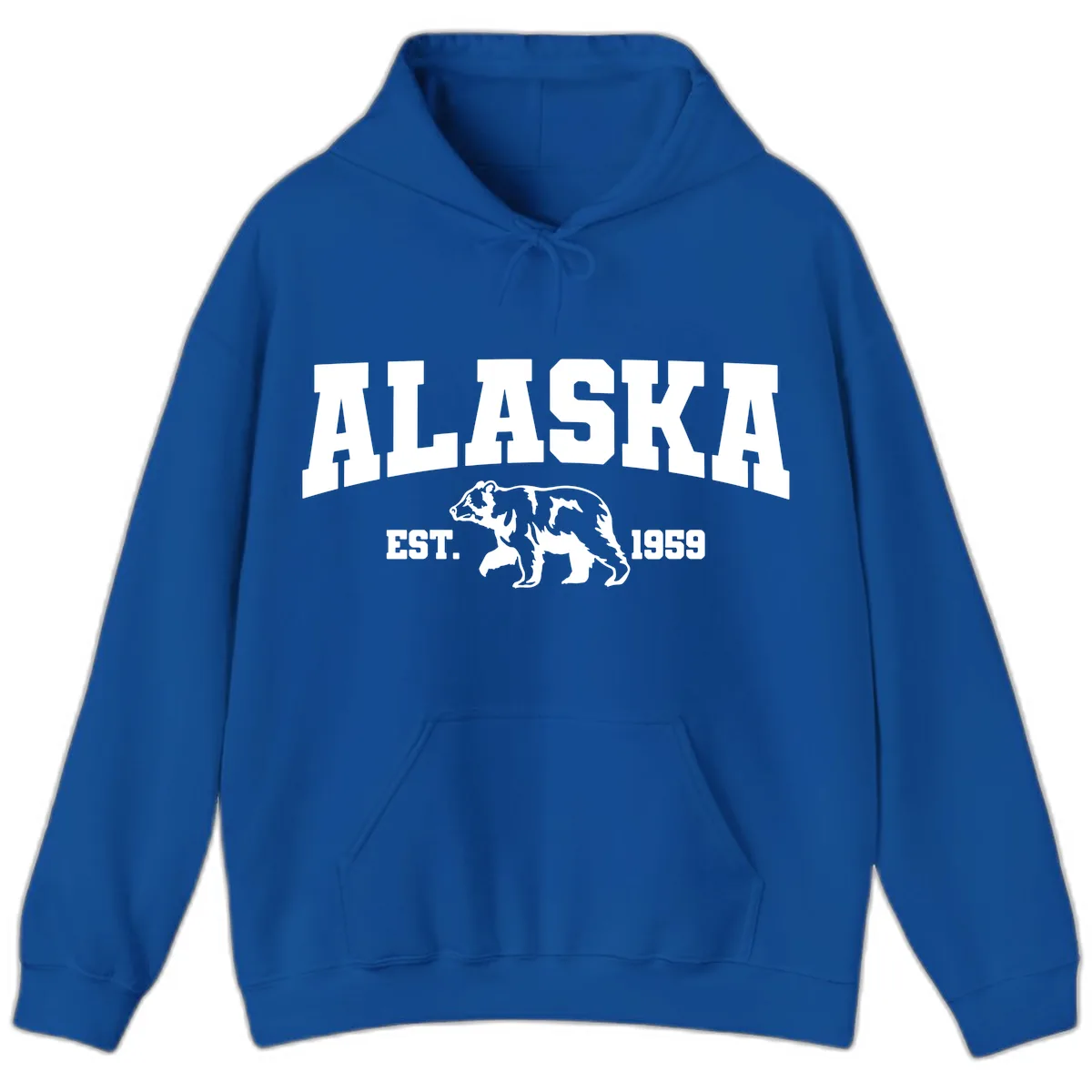 Alaska Bear Est. 1959 Hoodie in Royal