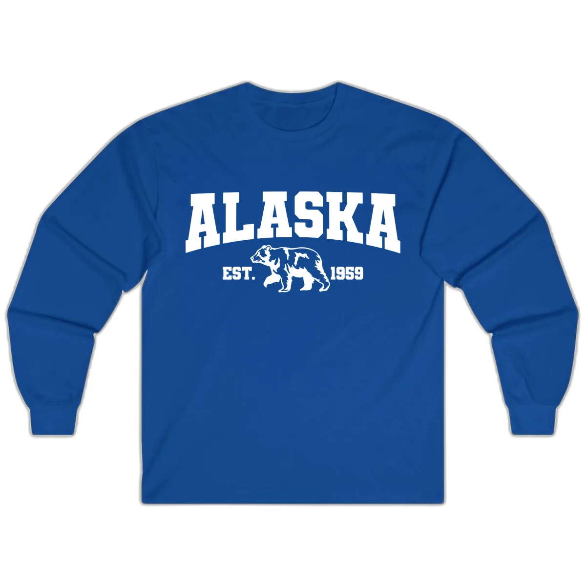 Alaska Bear Est. 1959 Long Sleeve in Royal