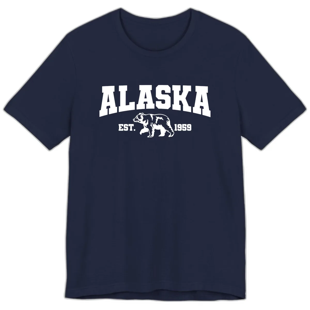 Alaska Bear Est. 1959 Premium T-Shirt in Navy