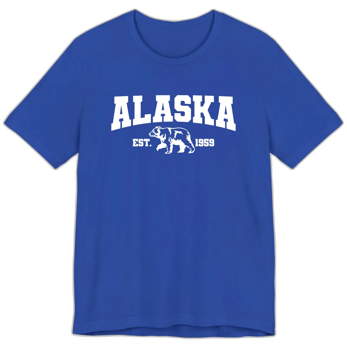 Alaska Bear Est. 1959 Premium T-Shirt in True Royal