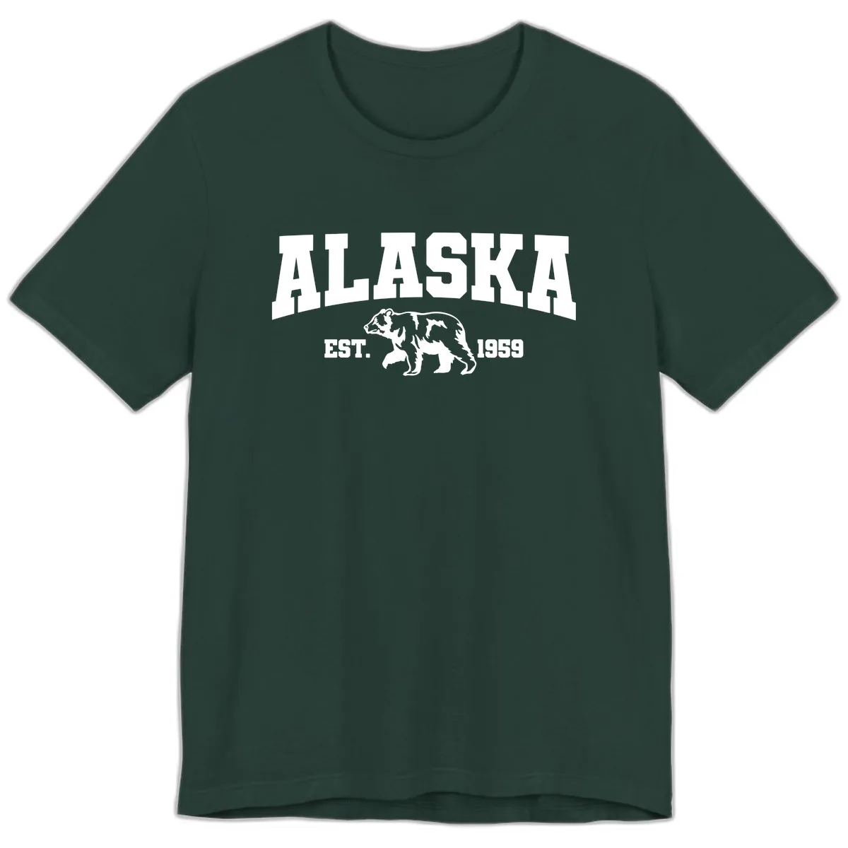 Alaska Bear Est. 1959 Premium T-Shirt in Forest