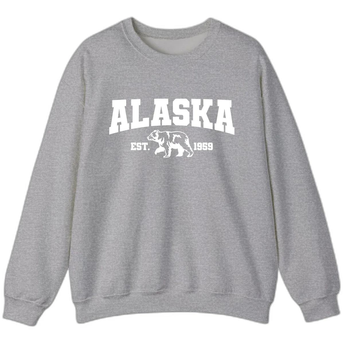 Alaska Bear Est. 1959 Sweatshirt in Sport Grey