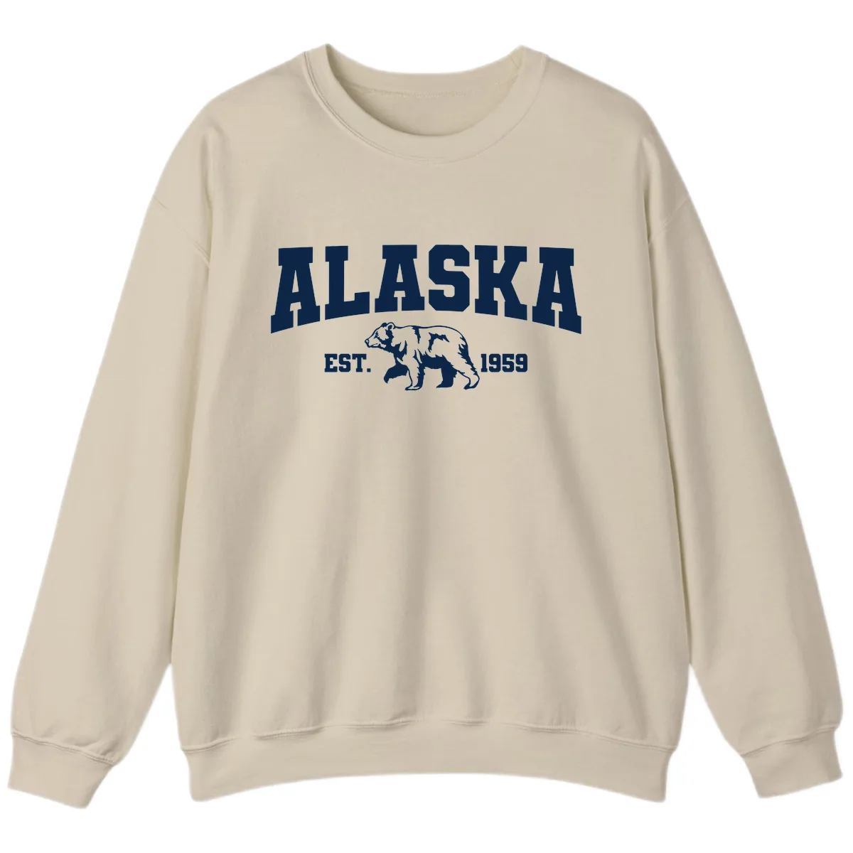 Alaska Bear Est. 1959 Sweatshirt in Sand