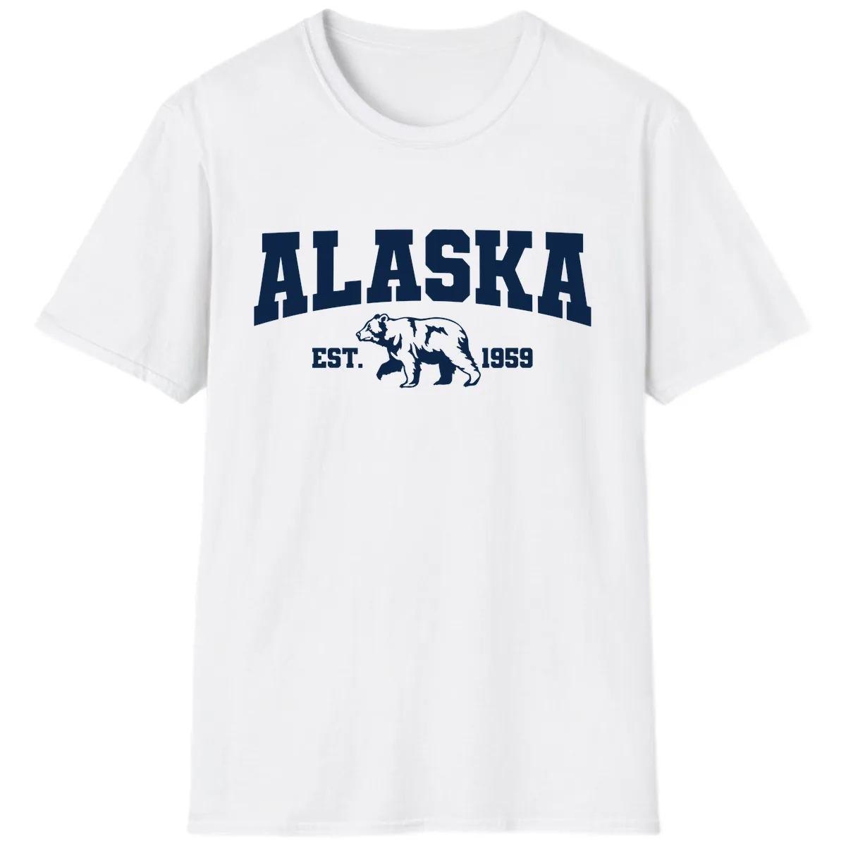 Alaska Bear Est. 1959 T-Shirt in White